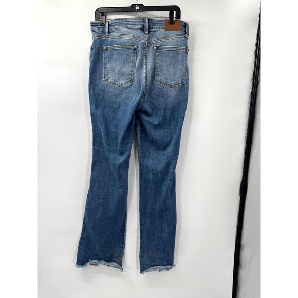 Judy Blue Bootcut Jeans Women's 13/31 Blue Denim 5-Pockets Distressed Zip Fly - Picture 2 of 7